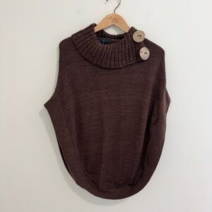 URKU Alpaca Blend Poncho Sweater